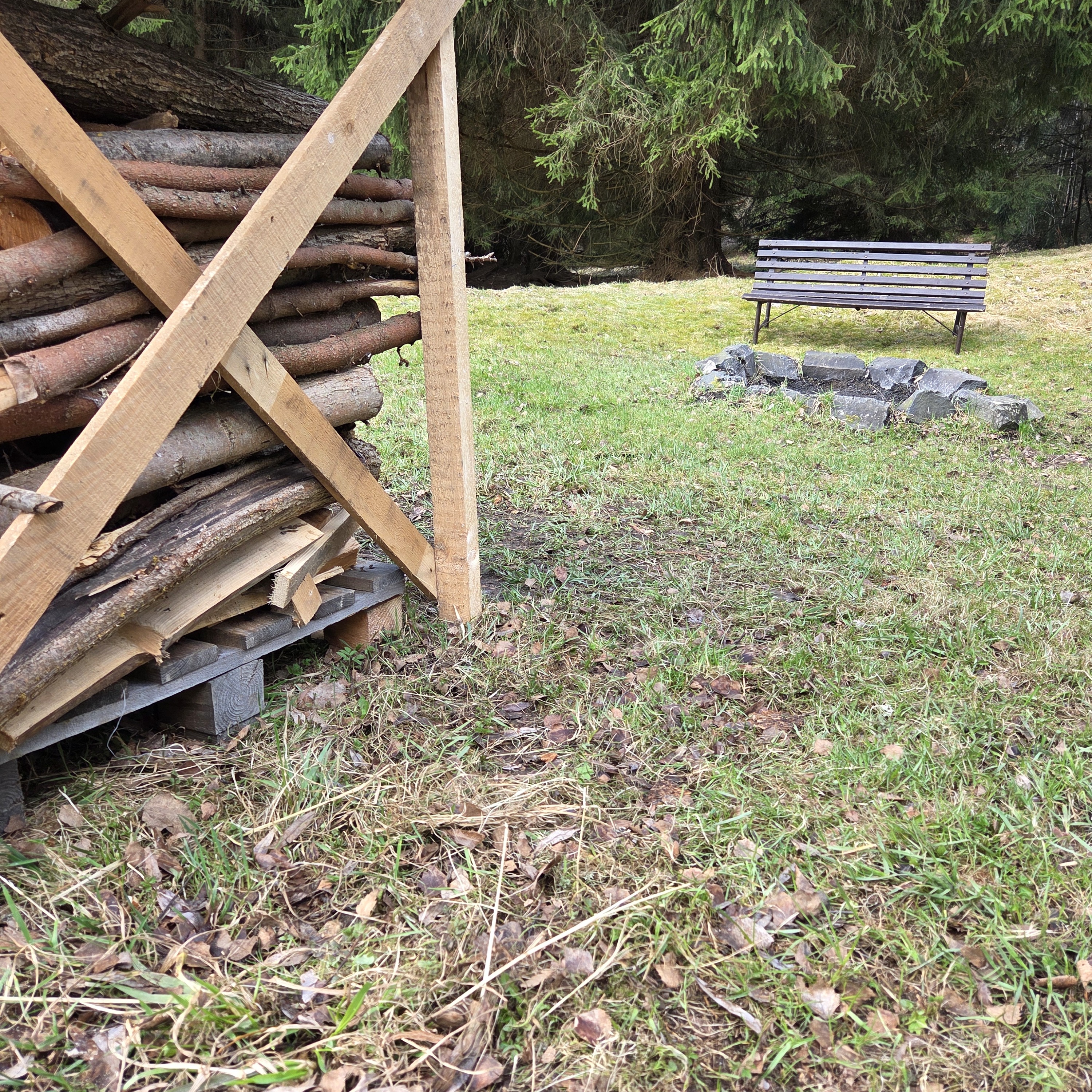 Chata Diana - pohled na ohniste 2